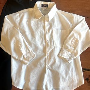 Boys white button down. Size 6.